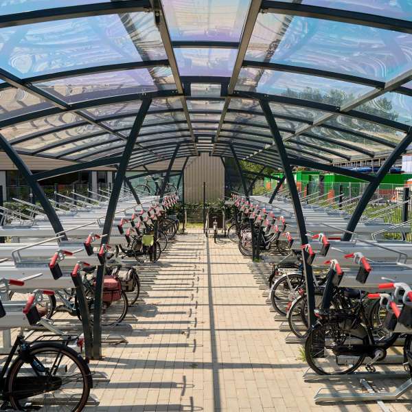 two tier cycle parking